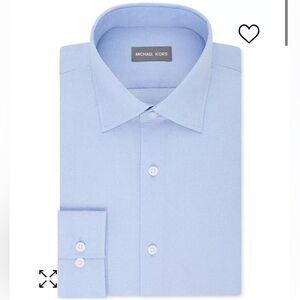 MICHAEL KORSRegular Fit Airsoft Stretch Non-Iron Performance‎ Solid Dress Shirt